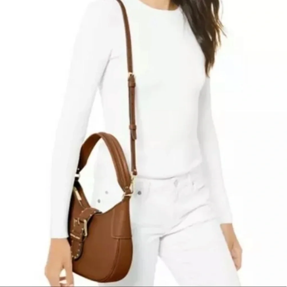 MICHAEL KORS Brown Leather Shoulder Handbag NWT - Picture 6 of 13